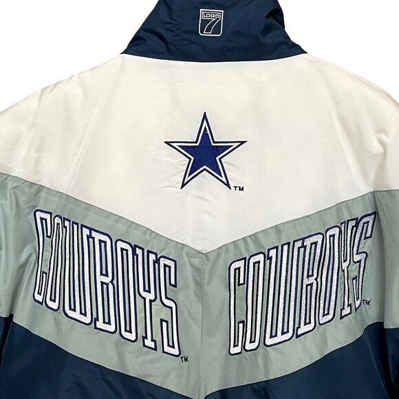 Dallas Cowboys XL Puffer Jacket | 90s Logo 7, Rare Vintage NFL Streetwear Retro - Picture 4 of 16